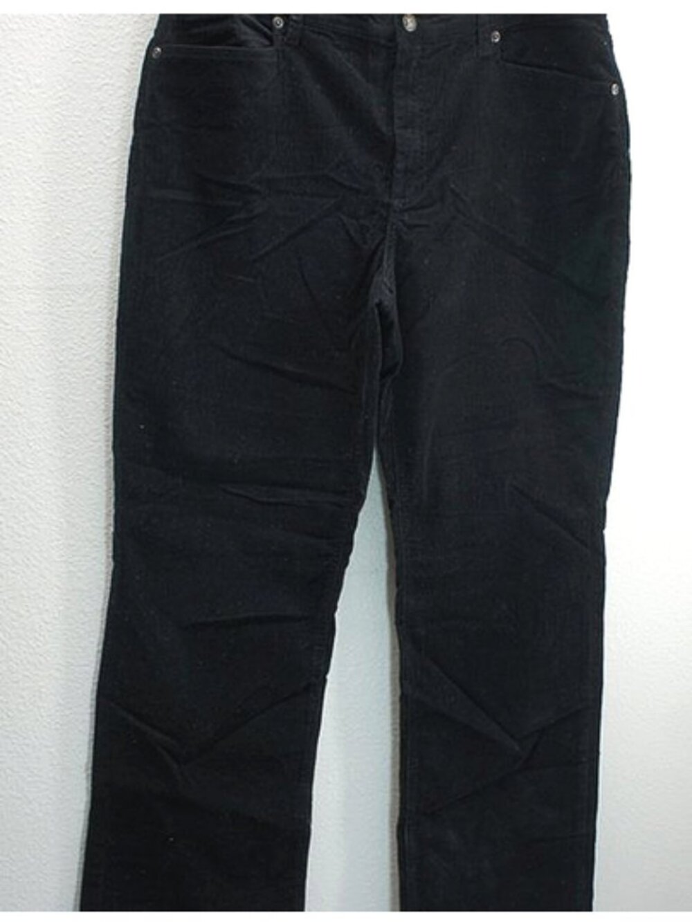 Chico's Black Boot Cut Leg Corduroy Pants size 2